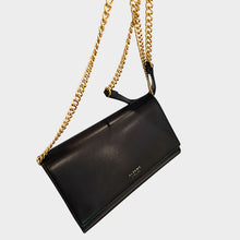 Load image into Gallery viewer, Earth Vegan Leather Black Crossbody Handbag