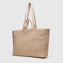 Load image into Gallery viewer, Woven Tote Bag Off White