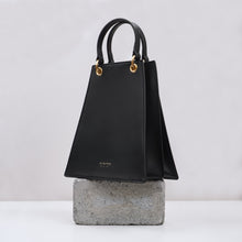 Load image into Gallery viewer, Triangular Satchel - Black - Alkeme Atelier