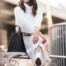 Load image into Gallery viewer, Fire Triangular Vegan Satchel