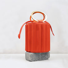 Load image into Gallery viewer, Water Metal Handle Bucket Handbag