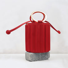 Load image into Gallery viewer, Water Metal Handle Bucket Handbag