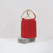Load image into Gallery viewer, Water Metal Handle Vegan Bucket Small Bag