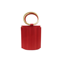 Load image into Gallery viewer, Water Metal Handle Vegan Bucket Small Bag