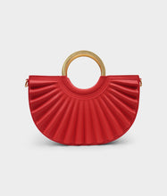 Load image into Gallery viewer, Alkeme Atelier Pleated Crossbody Bag - Red
