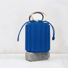 Load image into Gallery viewer, Water Metal Handle Bucket Handbag