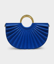 Load image into Gallery viewer, Alkeme Atelier Pleated Water Moon Satchel - Blue