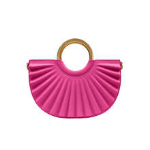 Load image into Gallery viewer, Cross Body Bag in Fuschia in vegan leather