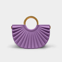 Load image into Gallery viewer, Alkeme Atelier Pleated Crossbody Bag - Lilac - vegan leather