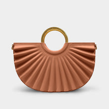 Load image into Gallery viewer, Alkeme Atelier Pleated Water Moon Satchel - Tan