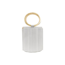 Load image into Gallery viewer, Water Metal Handle Vegan Bucket Small Bag