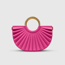 Load image into Gallery viewer, Alkeme Atelier Pleated Crossbody Bag - Fuschia