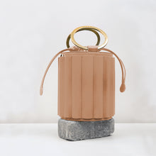 Load image into Gallery viewer, Water Metal Bucket Nude Handbag