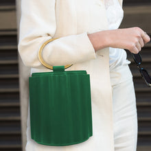 Load image into Gallery viewer, Water Metal Handle Bucket Handbag