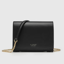 Load image into Gallery viewer, Earth Vegan Leather Black Crossbody Handbag