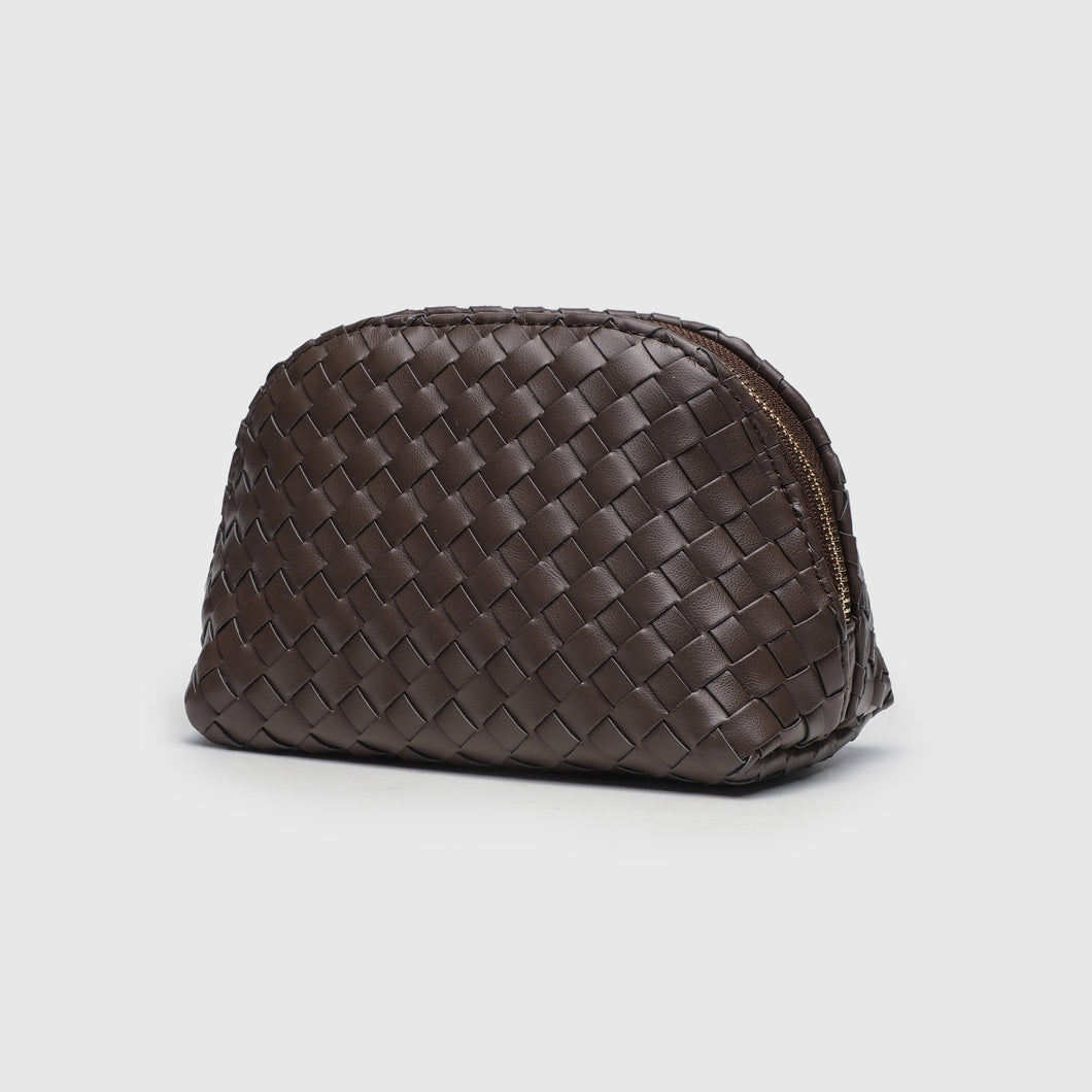 Earth Woven Small Make Up Bag Brown