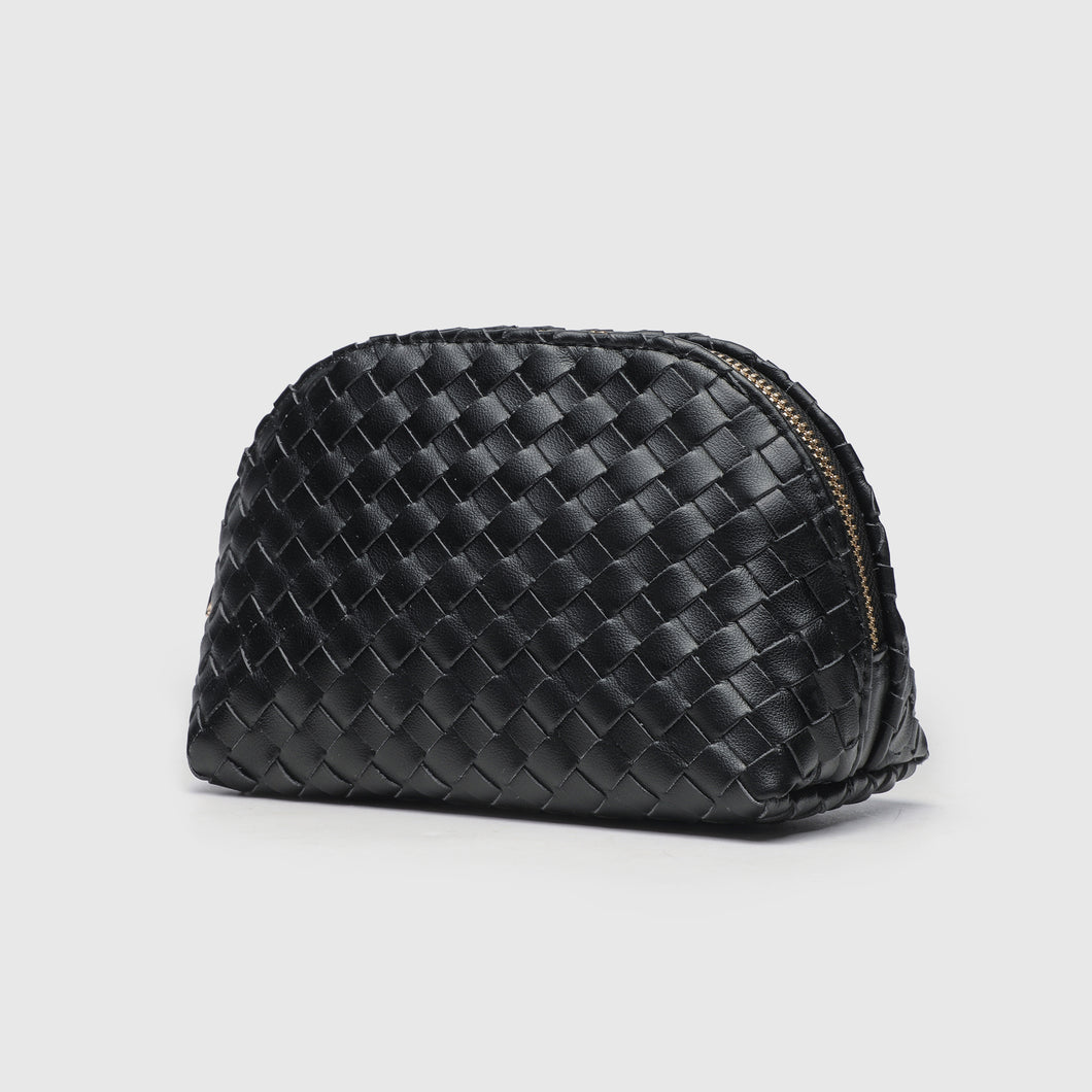 Earth Woven Small Make Up Bag Black