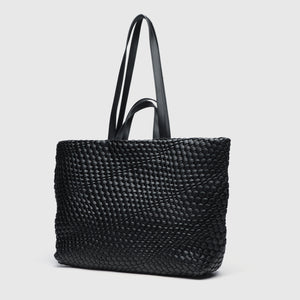 Woven Tote Brown