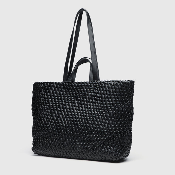 Woven Tote Black