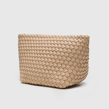 Load image into Gallery viewer, ALKEME ATELIER HANDBAG Nude Woven Makeup Bag Nude / Tech Bag / Toiletry Bag