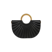 Load image into Gallery viewer, Black Cross Body Bag with gold hardware by Alkeme Atelier