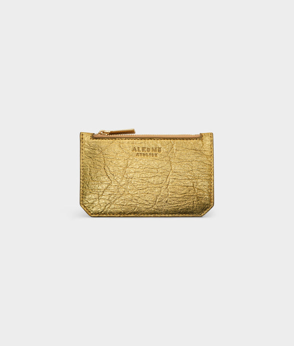 Earth Credit Card Case in Pineapple Leather Pinatex