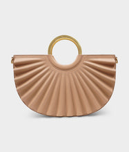 Load image into Gallery viewer, Alkeme Atelier Pleated Water Moon Satchel - Nude