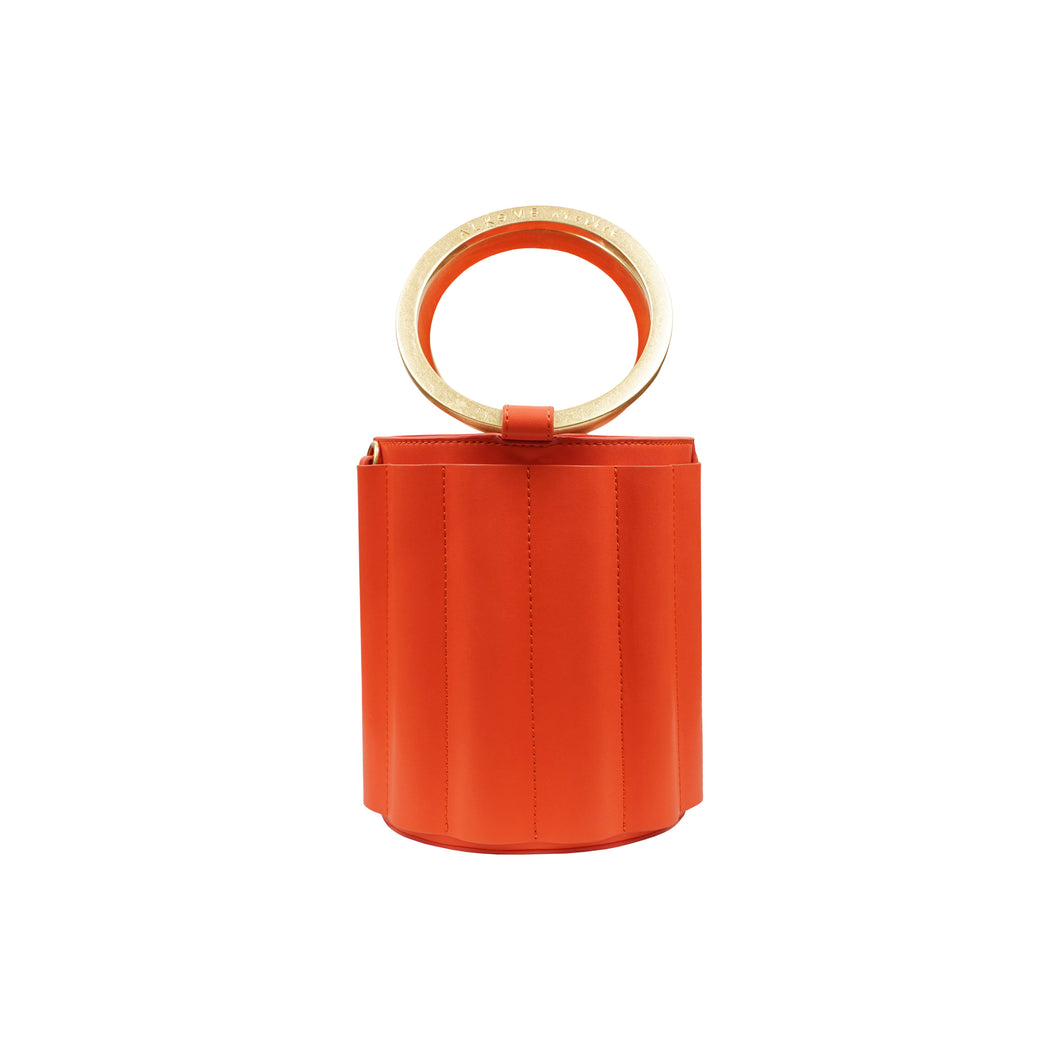 Water Metal Handle Vegan Bucket Small Bag