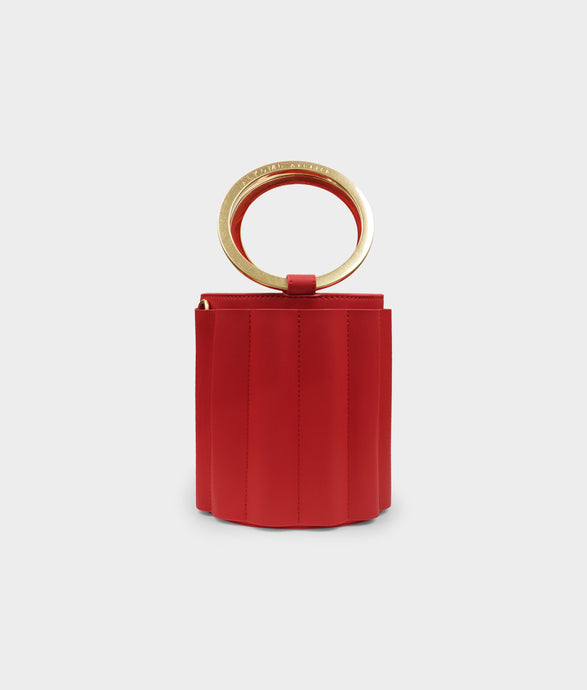 Alkeme Atelier Small Bucket Bag - Red