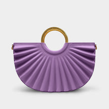 Load image into Gallery viewer, Alkeme Atelier Pleated Water Moon Satchel - Lilac