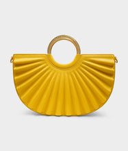 Load image into Gallery viewer, Alkeme Atelier Pleated Water Moon Satchel - Yellow