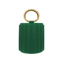 Load image into Gallery viewer, ALKEME ATELIER HANDBAG Green Water Metal Handle Bucket Handbag