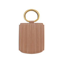 Load image into Gallery viewer, ALKEME ATELIER HANDBAG Nude Water Metal Bucket Nude Handbag