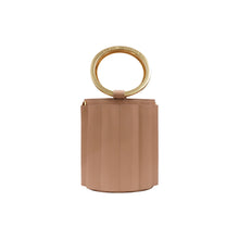 Load image into Gallery viewer, ALKEME ATELIER HANDBAG Nude Water Metal Handle Vegan Bucket Small Bag