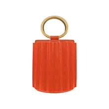 Load image into Gallery viewer, ALKEME ATELIER HANDBAG Orange Water Metal Handle Bucket Handbag