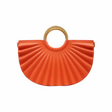 Load image into Gallery viewer, ALKEME ATELIER HANDBAG Orange Water Moon Satchel Bag Green As seen in VOGUE!