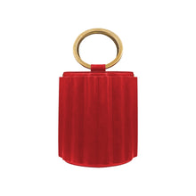 Load image into Gallery viewer, ALKEME ATELIER HANDBAG Red Water Metal Handle Bucket Handbag
