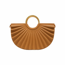 Load image into Gallery viewer, ALKEME ATELIER HANDBAG Tan Water Moon Satchel Bag Green As seen in VOGUE!