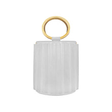 Load image into Gallery viewer, ALKEME ATELIER HANDBAG White Water Metal Handle Bucket Handbag