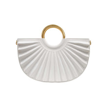 Load image into Gallery viewer, ALKEME ATELIER HANDBAG White Water Moon Satchel Bag Green As seen in VOGUE!