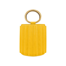 Load image into Gallery viewer, ALKEME ATELIER HANDBAG Yellow Water Metal Bucket Nude Handbag
